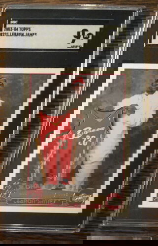 2003 Topps Basketball #221 LeBron James SGC 9 Mint