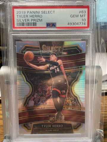 2019 Tyler Herro Panini Select Premier Silver PSA 10