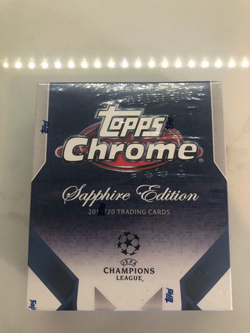 2019-2020 Topps Chrome Sapphire UEFA Champions League Soccer box