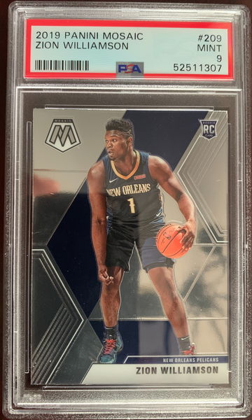 2019 Panini Mosaic Zion Williamson PSA 9