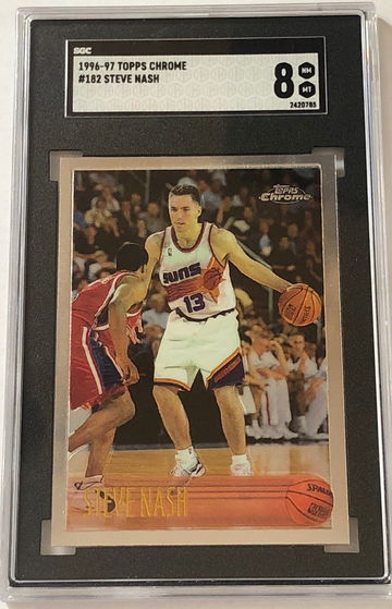 Steve Nash 1996 Topps Chrome #182 SGC 8