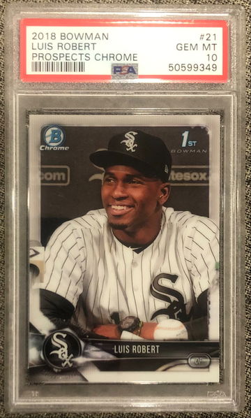 2018 Bowman Prospects Chrome Luis Robert RC Rookie PSA 10