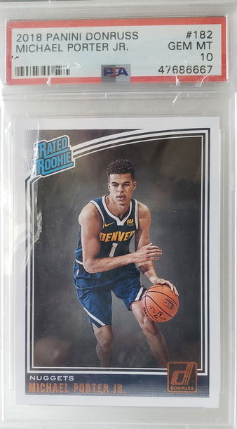 2018 Panini Donruss Michael Porter Jr. PSA 10