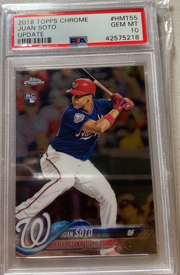 2018 Topps Chrome Update Juan Soto PSA 10