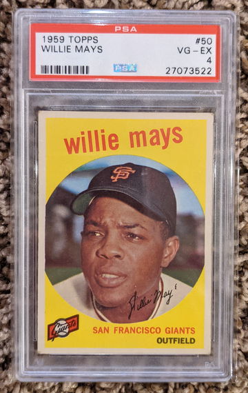 1959 Topps Willie Mays PSA 4 Centered