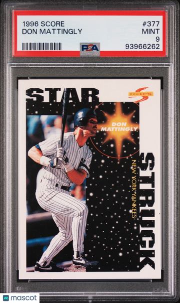 1996 Score Don Mattingly #377 PSA 9