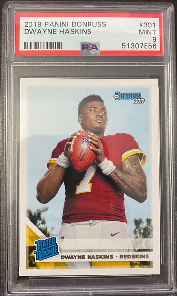 2019 donruss dwayne haskins psa 9