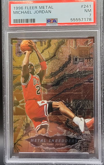 1996 Fleer Metal #241 Michael Jordan PSA 7