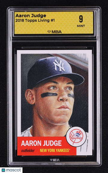 2018 Topps Living Aaron Judge #1 MBA 9