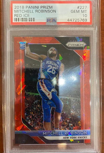 2018 Panini Red Ice Prizm 227 Mitchell Robinson Knicks RC Rookie PSA 10 GEM MINT