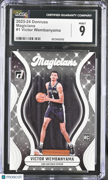2023-24 Donruss Victor Wembanyama #1 Magicians CGC 9