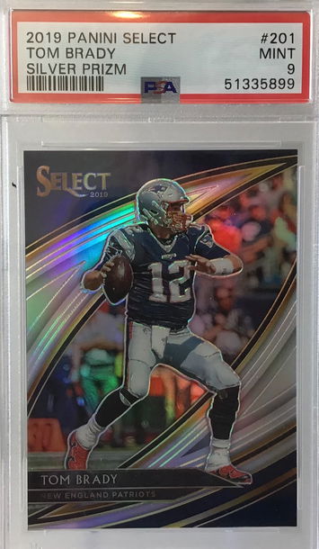 2019 Panini Select Tom Brady Silver Prizm PSA 9-Mint