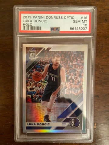 2019 Donruss Optic Holo luka Doncic Psa 10
