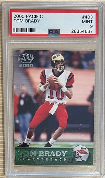 2000 Pacific Tom Brady #403 PSA 9 Mint Rookie Card 
