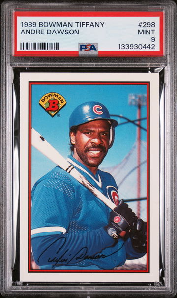 1989 Bowman Tiffany Andre Dawson #298 /6000 PSA 9