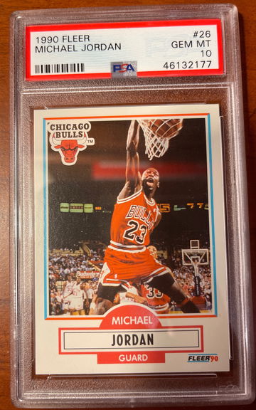 Michael Jordan 1990 Fleer
