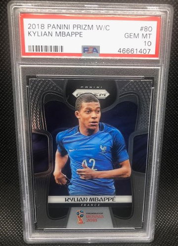 Kylian Mbappe 2018 Prizm PSA 10