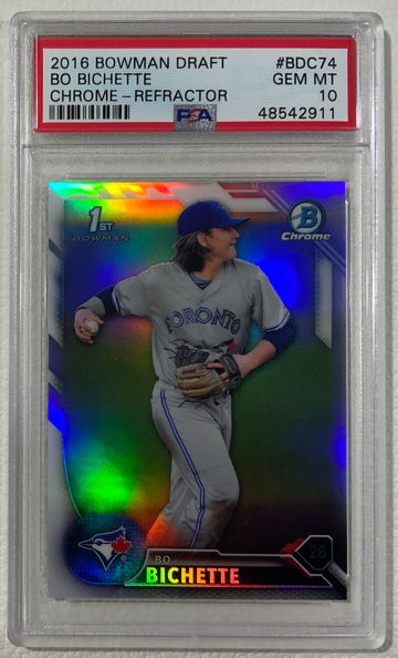 2016 Bowman Draft Bo Bichette Chrome Refractor PSA 10