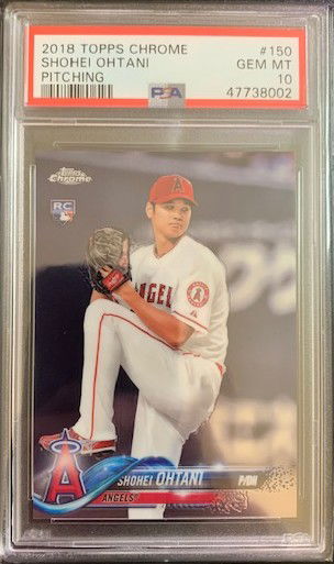 2018 Topps Chrome Shohei Ohtani (Pitching) #150 PSA 10 Gem Mint