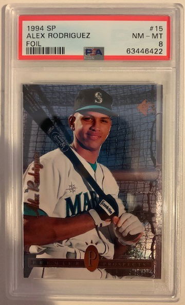 1994 SP Foil Alex Rodriguez Rookie RC PSA 8 NM-MT