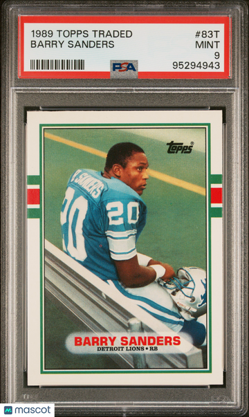 1989 Topps Traded Barry Sanders #83T PSA 9