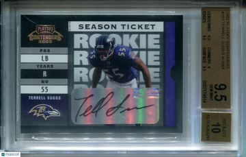 2003 Playoff Contenders Terrell Suggs #152 /564 AU Rookie BGS 9.5 Auto 10