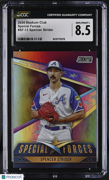2024 Stadium Club Spencer Strider #SF-13 Special Forces CGC 8.5