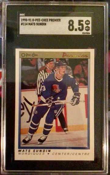 1990-91 O-Pee-Chee Premier Hockey Mats Sundin #114 RC