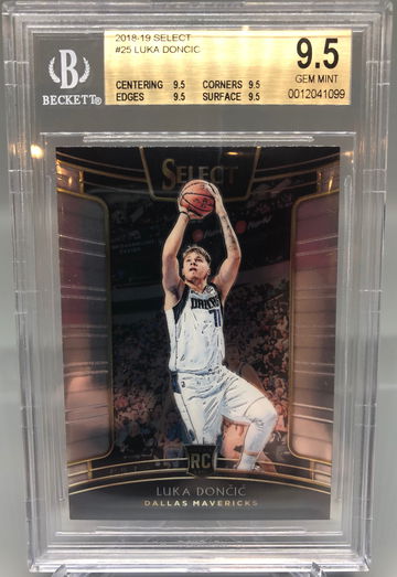 Luka Doncic 2018 Panini Select #25 TRUE GEM