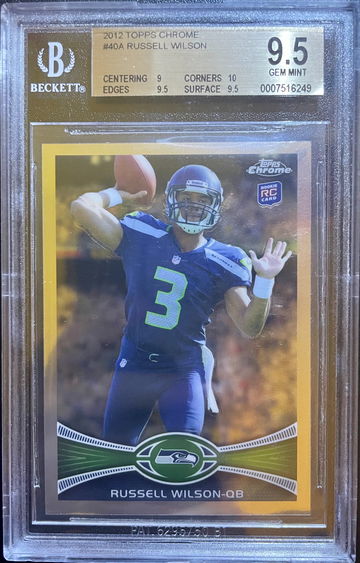 2012 Topps Chrome Russell Wilson Rookie Card RC BGS 9.5 Gem-Mint