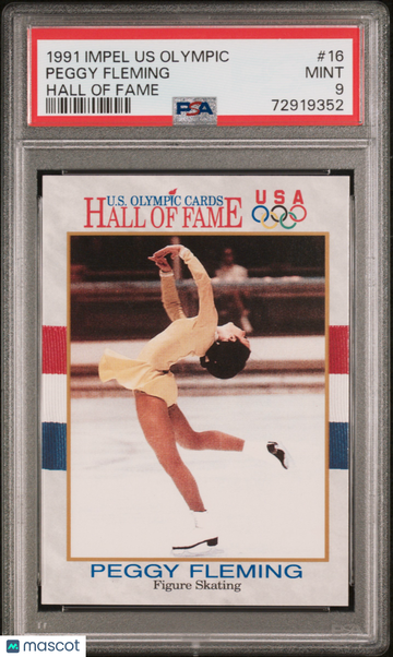 1991 Impel Us Olympic Hall Of Fame Peggy Fleming #16 PSA 9