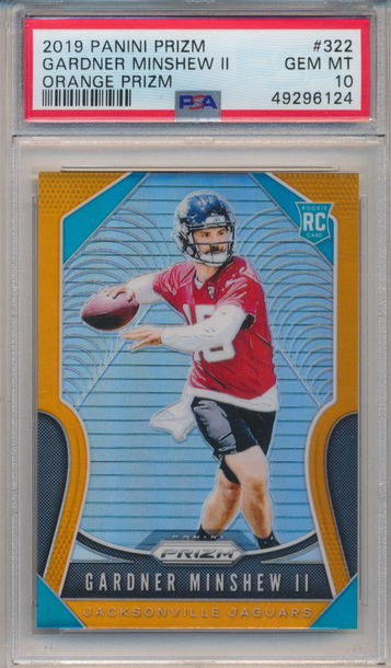 2019 Prizm Gardner Minshew II PSA 10 Orange Prizm /249
