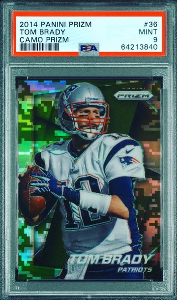 2014 Panini Prizm Tom Brady CAMO Prizm #36 PSA 9 POP 1