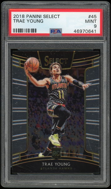 2018 Select #45 Trae Young RC PSA 9