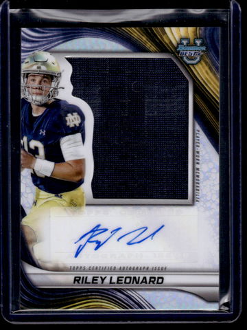 2024 Bowman U Best Prospect Jumbo Relic Autograph Riley Leonard #PJA-RL
