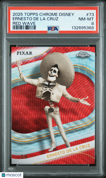 2025 Topps Chrome Disney Ernesto De La Cruz #73 PSA 8