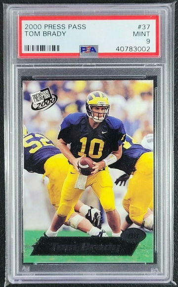 2000 Press Pass #37 Tom Brady New England Patriots RC Rookie PSA 9 MINT
