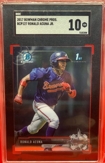 2017 Bowman Chrome Prospects Ronald Acuna Jr SGC10 GEM MINT