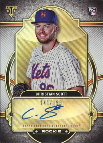 2024 Topps Triple Threads RA-SCO Christian Scott Rookie /199 New York Mets Auto