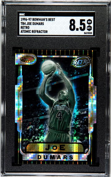 Hof 1996-97 Bowman’s Best TB4 Joe Dumars Retro atomic refractor sgc 8.5