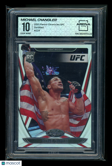 2021 Panini Chronicles Certified Michael Chandler #124 RC Arena Club 10