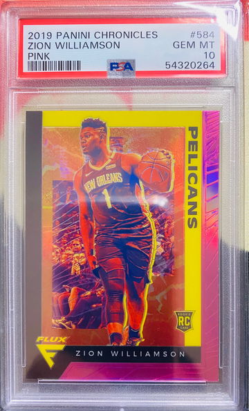 2019 Panini Chronicles Zion Williamson Pink RC PSA 10