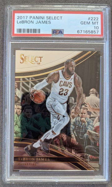 PSA 10 - 2017 Panini Select #222 LeBron James Cleveland Cavs