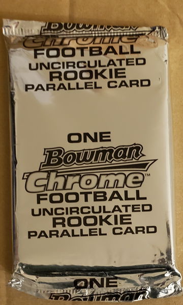2007 Bowman Chrome Football Box Topper Uncirculated Rookie Pack