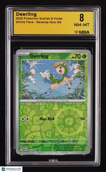2025 Pokemon Scarlet & Violet White Flare Deerling Reverse Holo MBA 8 #6