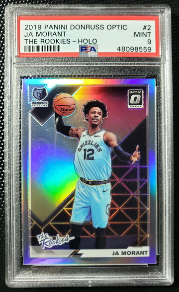 2019 Donruss Optic The Rookies Holo Ja Morant RC PSA 9