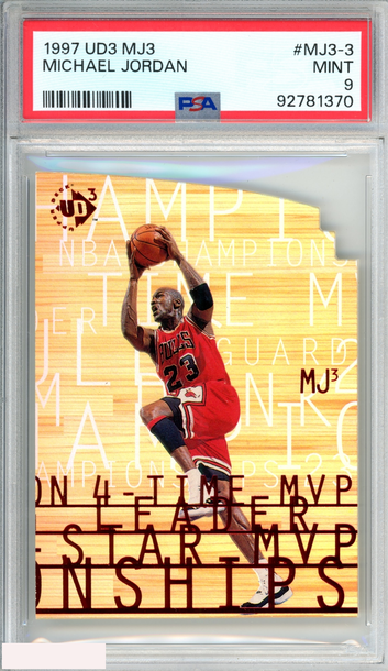 1997 UD3 MJ3 MICHAEL JORDAN #MJ3-3 CHICAGO BULLS HOF PSA 9 MINT