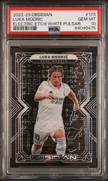 2022-23 Panini Obsidian White Pulsar Luka Modric 11/11 PSA 10 GEM MT