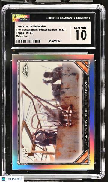 2022 Topps The Mandalorian: Beskar Edition Jawas on the Defensive #S1-9 Refractor CGC 10
