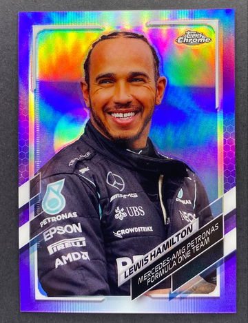 2021 Topps Chrome F1 Lewis Hamilton #50 Purple Refractor /399 Formula 1 One
